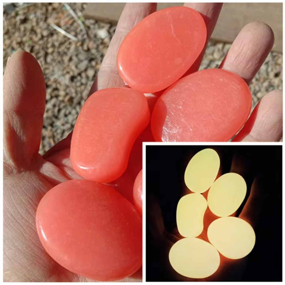 Fish Tank Gravel - 10 pçs decoração 4.5cm seixos luminosos
