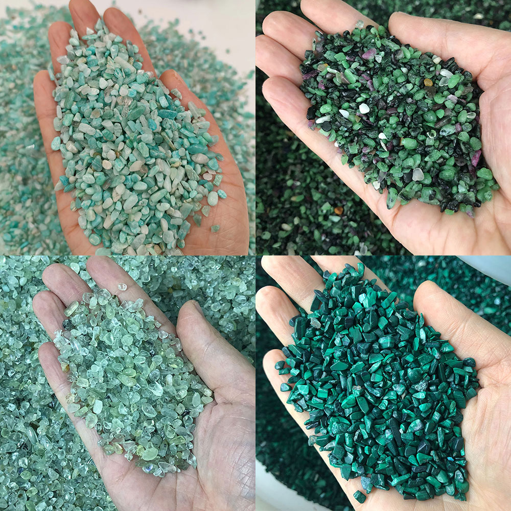 Fish Tank Gravel - Cristais de pedra natural mini peridoto