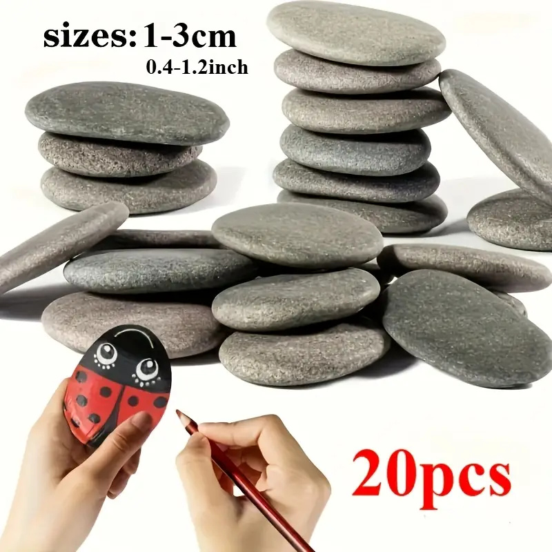 20 peças pedras naturais de ri - Fish Tank Gravel avaliação e preço