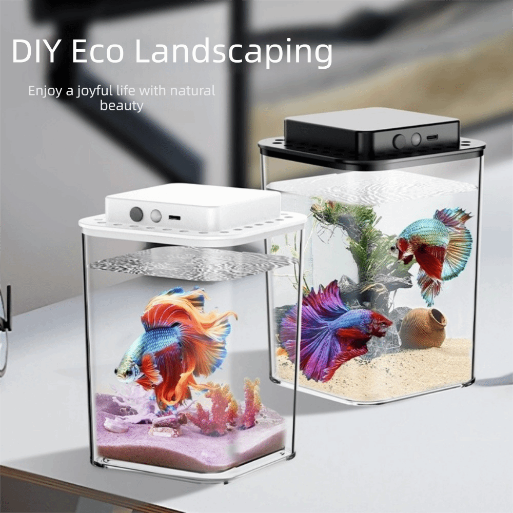 Aquário Transparente para Peix - Aquarium Fish Betta avaliação e preço