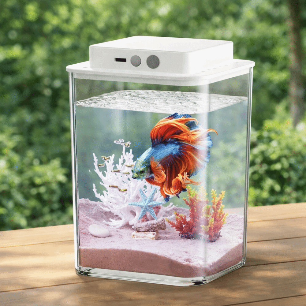 Aquário Transparente para Peix - Aquarium Fish Betta avaliação e preço