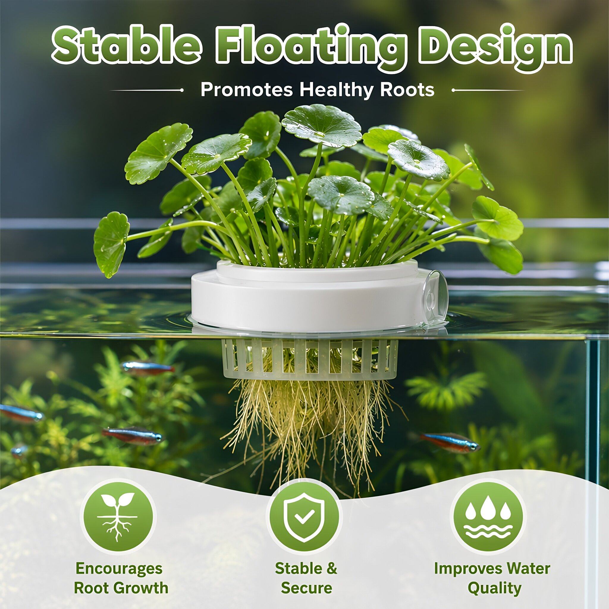 4 unidades de cestos flutuante - Aquarium Plants avaliação e preço