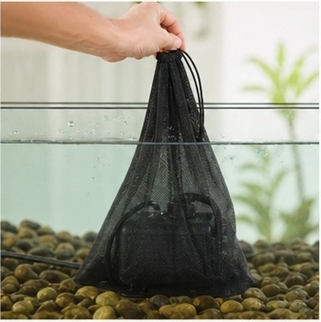 2 sacos de filtro com cordão p - Aquarium Pump avaliação e preço