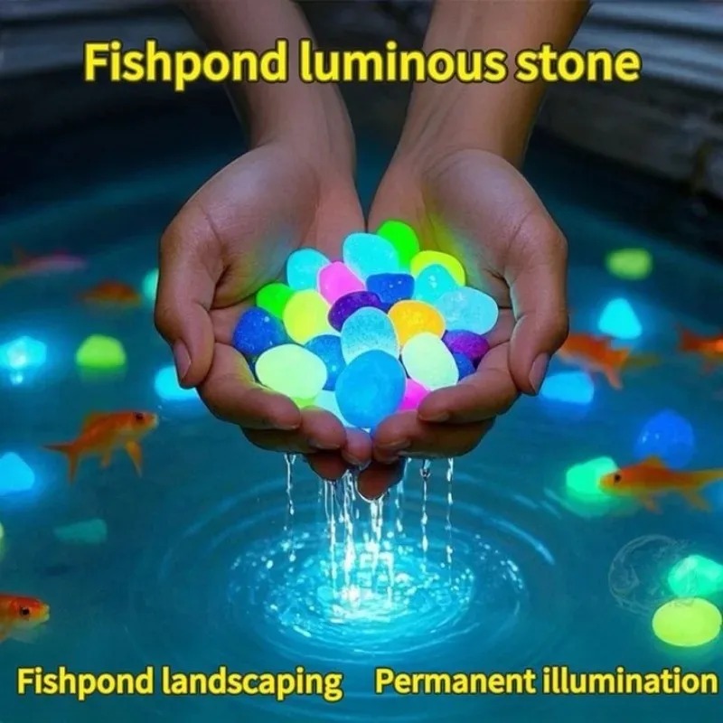 100-1000 pces pedra luminosa j - Fish Tank Gravel avaliação e preço